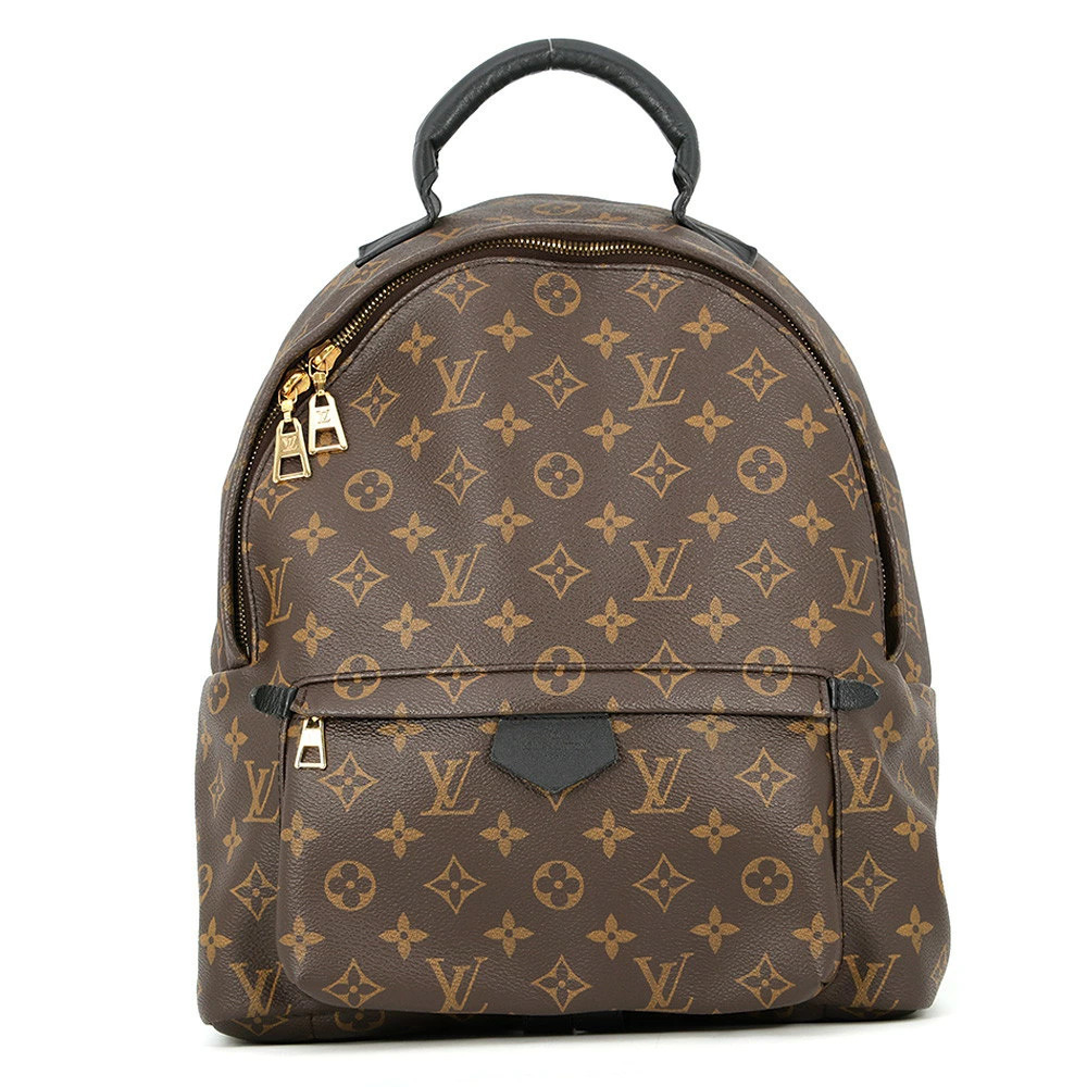 Louis Vuitton Monogram Palm Springs Backpack Rucksack Bag Canvas Leather Brown